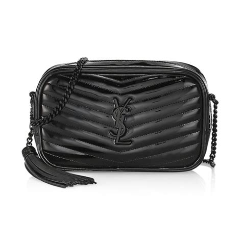 ysl camera bag black and gold|ysl patent leather camera bag.